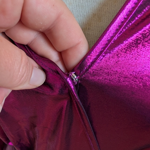 Entro Metallic Pink Mini Dress - Picture 3 of 10